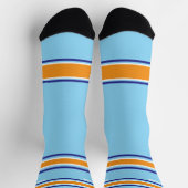 Chaussette Indego and blue & orange - Name Number Socks (Haut)