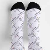 Chaussette Indicateur Principal De La Vie ECG/EKG Humour (Haut)