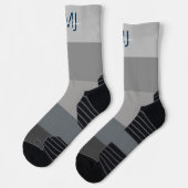 CHAUSSETTE INITIATIVES DE MONOGRAM NOM GRAY GRADIENT LINE MOT (Gauche)