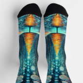 Chaussette Iridescente Holiday Dream 🎄 brillant sapin de Noë (Haut)