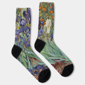 Chaussette Iris de Van Gogh Peinture Impressionniste (Droite)