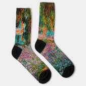 Chaussette Iris Jardin Monet Giverny fleurs (Droite)