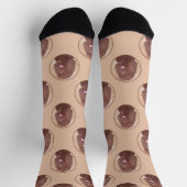 Chaussette Irish Water Spaniel IWS Peinture Chien Art origina (Haut)