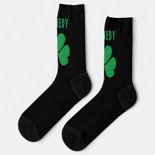 Chaussette Irlande Celtic Irlandais Nom Shamrock Vert Clover (Gauche)