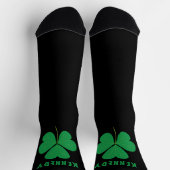 Chaussette Irlande Celtic Irlandais Nom Shamrock Vert Clover (Haut)