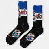Chaussette Islande Drapeau Chaussettes patriotiques, Durable  (Gauche)