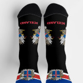 Chaussette Islande Drapeau Chaussettes patriotiques, Durable  (Haut)