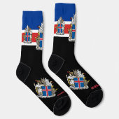 Chaussette Islande Drapeau Chaussettes patriotiques, Durable  (Droite)
