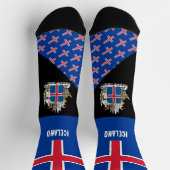 Chaussette Islande, mode, drapeau islandais, patriotique (Haut)