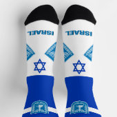 Chaussette Israël Drapeau Patriotique, Durable Israël Premium (Haut)