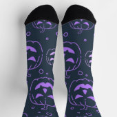 Chaussette Jack-o-lanterne violet (Haut)