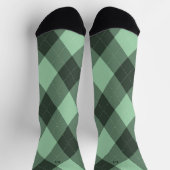 Chaussette Jacquard Monogramme vert initial (Haut)