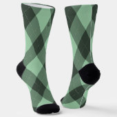Chaussette Jacquard Monogramme vert initial (Angulaire)