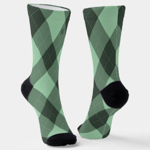 Chaussette Jacquard Monogramme vert initial