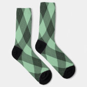 Chaussette Jacquard Monogramme vert initial (Droite)