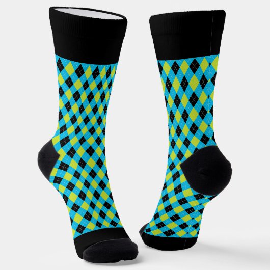 Chaussette Jacquard noir (Angulaire)