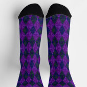 Chaussette Jacquard royal violet (Haut)
