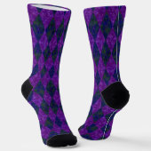 Chaussette Jacquard royal violet (Angulaire)