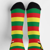 Chaussette Jah Rastafari Haile Selassie I HIM Jah Bless Socks (Haut)