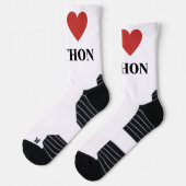 Chaussette J'AI LE COEUR DES Chaussettes Python (Gauche)