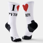 Chaussette J'AI LE COEUR DES Chaussettes Python (Angulaire)