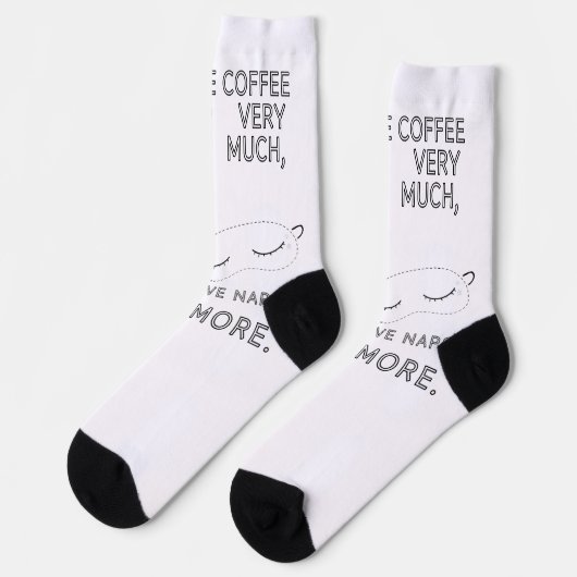 CHAUSSETTE J'AIME BEAUCOUP LE CAFÉ (Gauche)