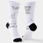 CHAUSSETTE J'AIME BEAUCOUP LE CAFÉ (Angulaire)