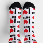 Chaussette J'aime Boston (Haut)