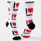 Chaussette J'aime Chesapeake (Angulaire)