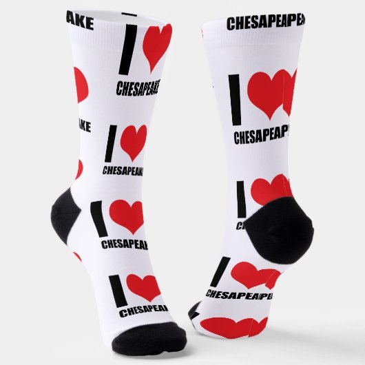 Chaussette J'aime Chesapeake (Angulaire)