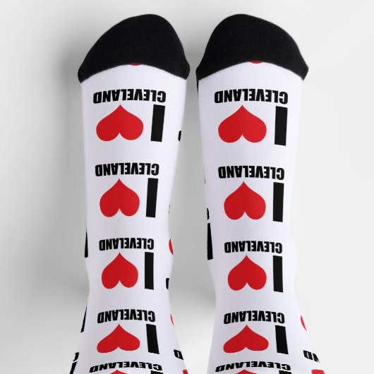 Chaussette J'aime Cleveland (Haut)