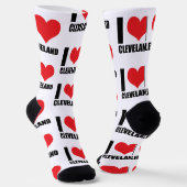 Chaussette J'aime Cleveland (Angulaire)