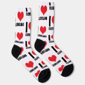 Chaussette J'aime Cleveland (Droite)