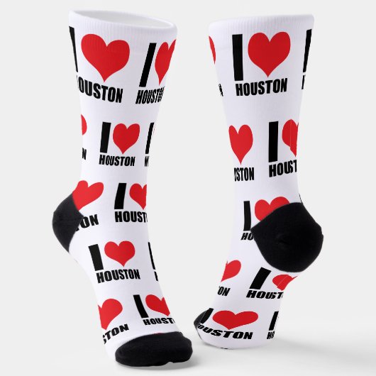 Chaussette J'aime Houston (Angulaire)