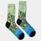 Chaussette J'aime le HK (Droite)