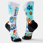 CHAUSSETTE J'AIME LES CHATS (Angulaire)