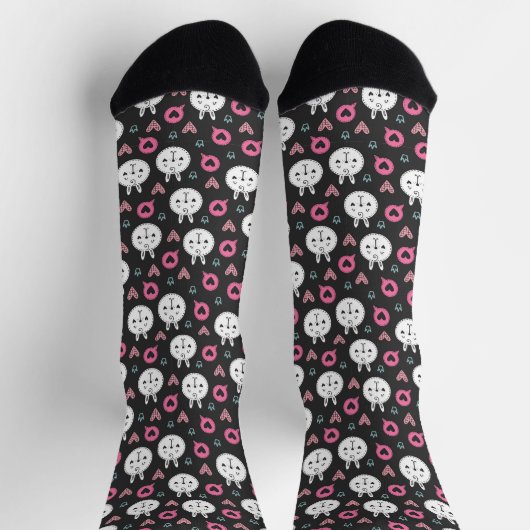 Chaussette J'aime les chats (Haut)