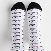 Chaussette J'aime l'Inde (Haut)