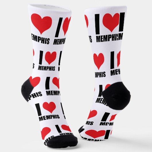 Chaussette J'aime Memphis (Angulaire)