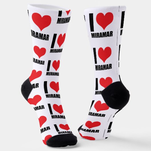 Chaussette J'aime Miramar (Angulaire)