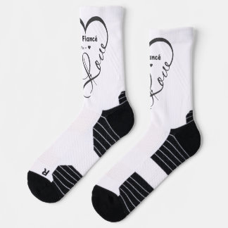 Chaussette J'aime mon fiancé • Vous = ♥ 🫳🏻💍