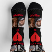 Chaussette J'Aime Mon Mari Couple 4 Photo | Noms (Haut)