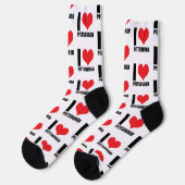 Chaussette J'aime Pittsburg (Gauche)