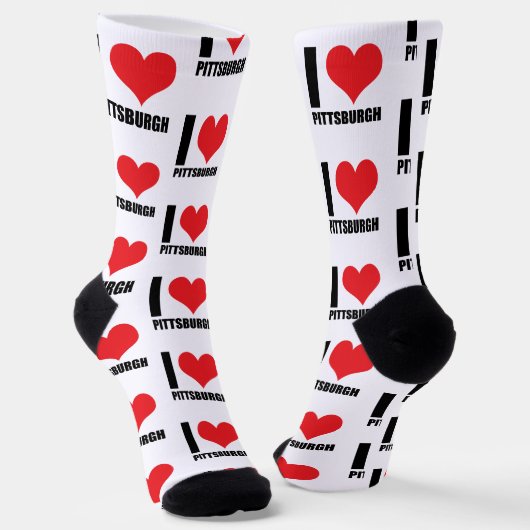 Chaussette J'aime Pittsburg (Angulaire)