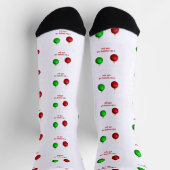 Chaussette J'aime te serrer les couilles de Noël (Haut)
