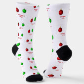 Chaussette J'aime te serrer les couilles de Noël (Angulaire)