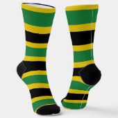 Chaussette Jamaica Flag Socks Proud Jamaicans Rasta Roots (Angulaire)