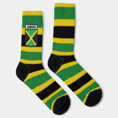 Chaussette Jamaica Flag Socks Proud Jamaicans Rasta Roots (Droite)