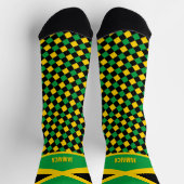 Chaussette Jamaïque Chaussettes, drapeau jamaïcain mode / spo (Haut)
