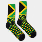 Chaussette Jamaïque Chaussettes, drapeau jamaïcain mode / spo (Droite)